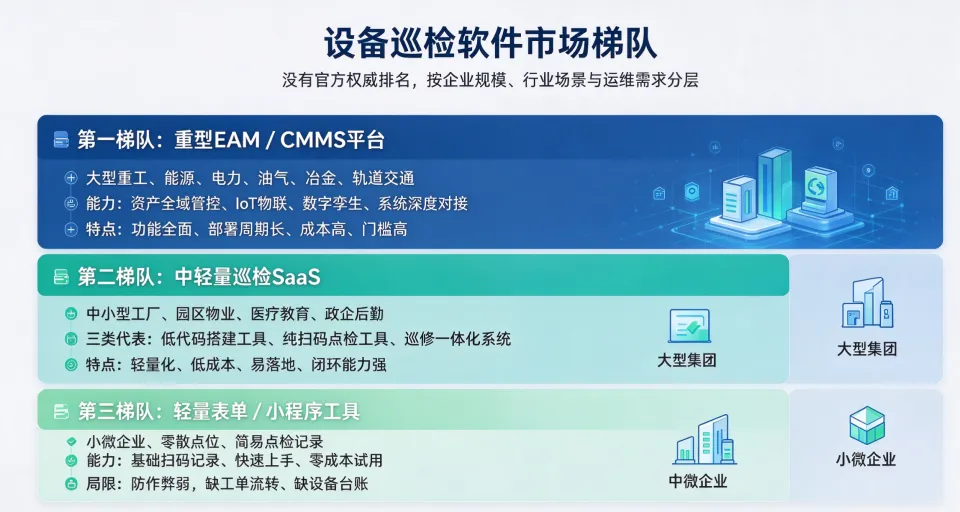 主流设备巡检软件梯队盘点，青鸟报修云助力园区工厂后勤运维数字化